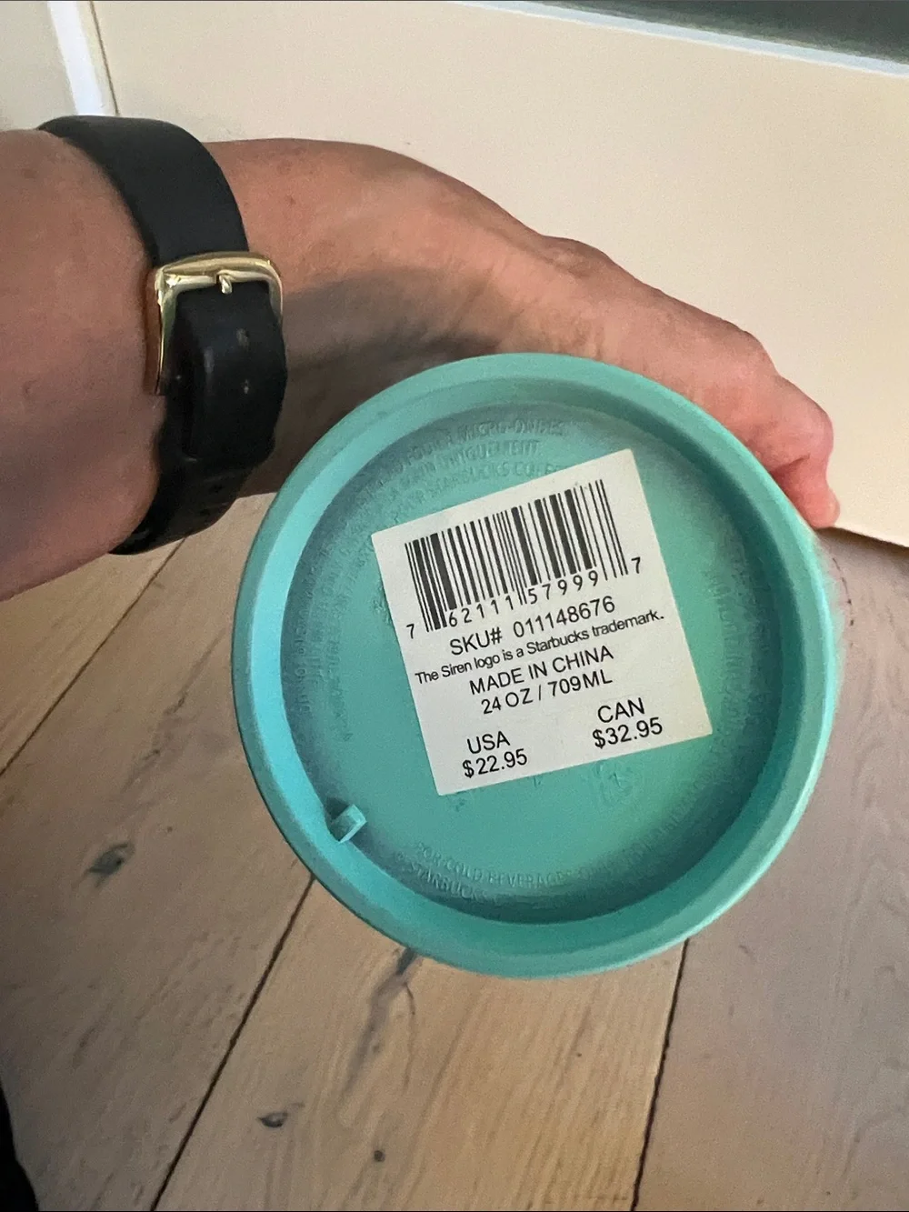 Starbucks Pink to Teal Ombre Studded Tumbler